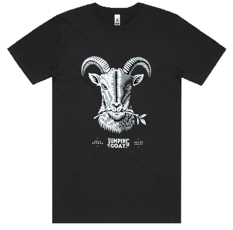 JUMPING GOAT BLACK TEE