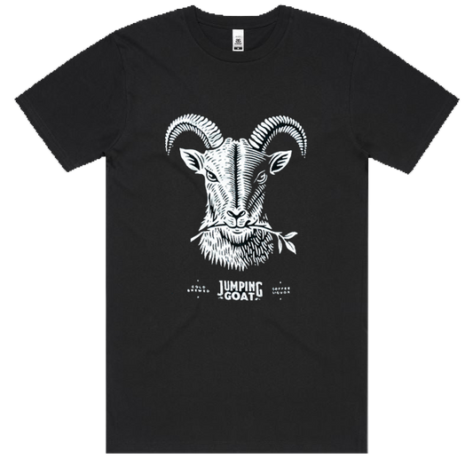 JUMPING GOAT BLACK TEE