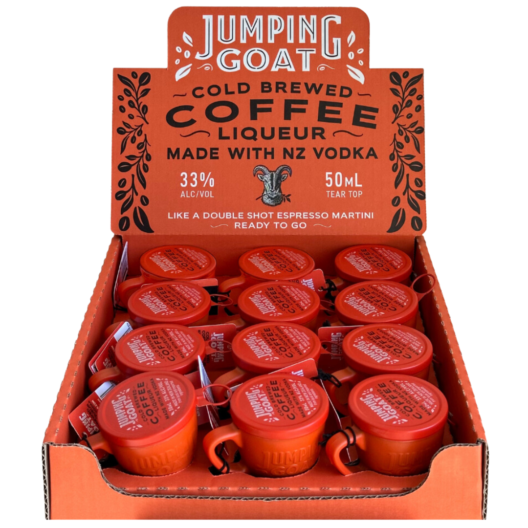 Coffee Infused Vodka Tear Tab Cups - 50ml / 12 Pack